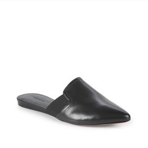 Vince Black Leather Mules